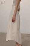 SWAYING/KNIT Knitted Panel Skirt SW22SSL53 Beige/White PS48